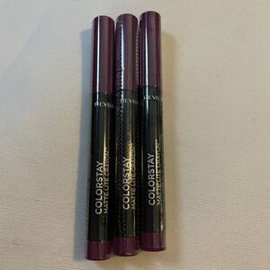 Revlon-ColorStay-Matte Lite Crayon-Lip Color-005 SKY HIGH-Set Of 3